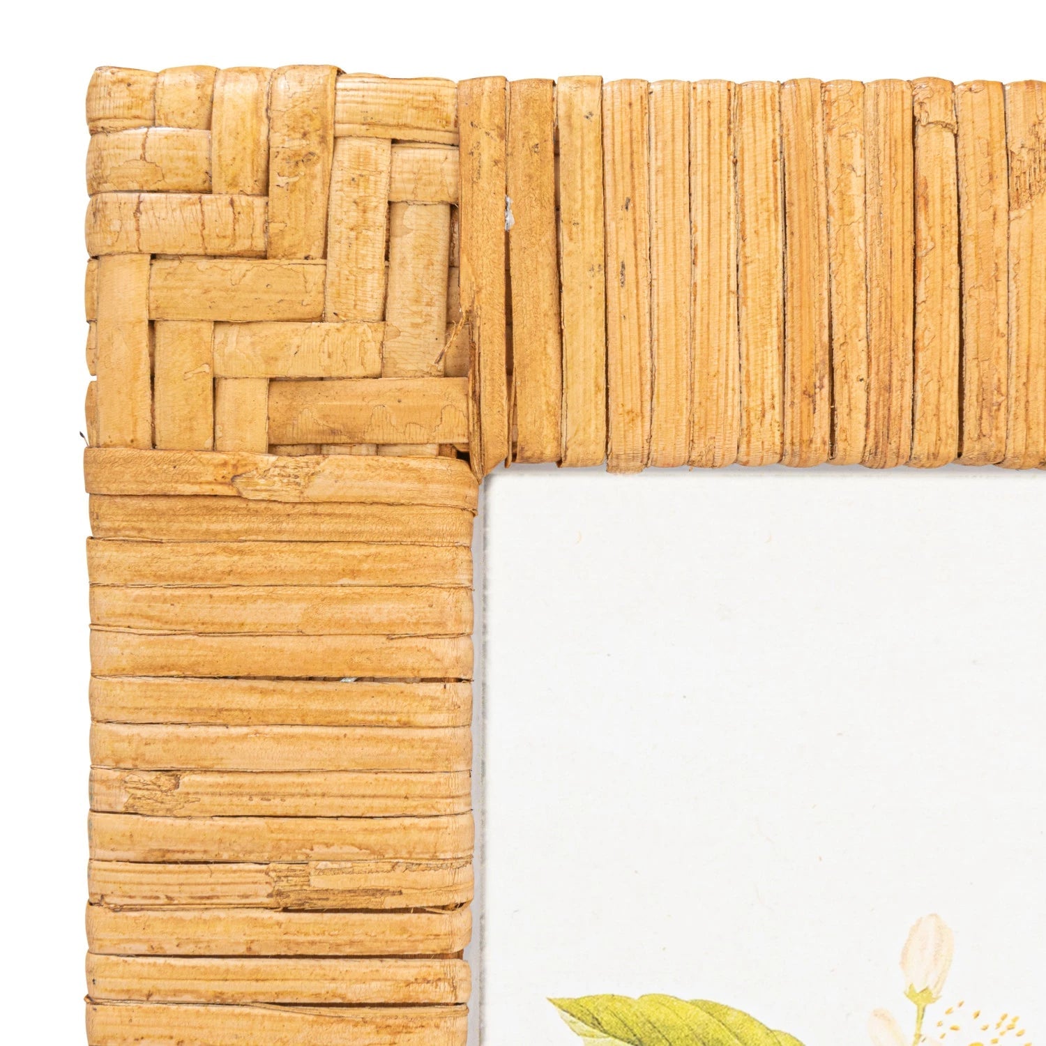 Frame Woven Rattan Natural Holds 4"x 6" by Homeportonline