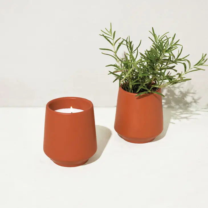 Rooted Candle - Rosemary & Cedar