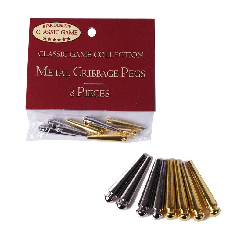 Cribbage Pegs Metal Set of 8 by Homeportonline