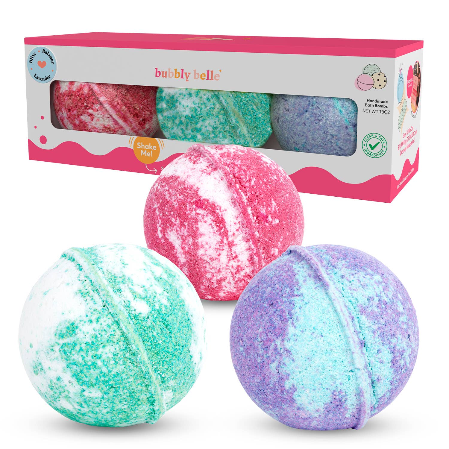 Bubbly Belle - Bliss + Lavender + Balance Bath Bombs by SidePony Boutique