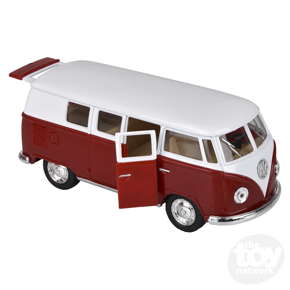Diecast Pullback VW 1962 Bus Classic Colors 5" by Homeportonline