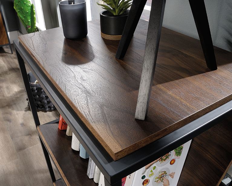 Nova Loft Storage Three Shelf Grand Walnut Finish by Homeportonline