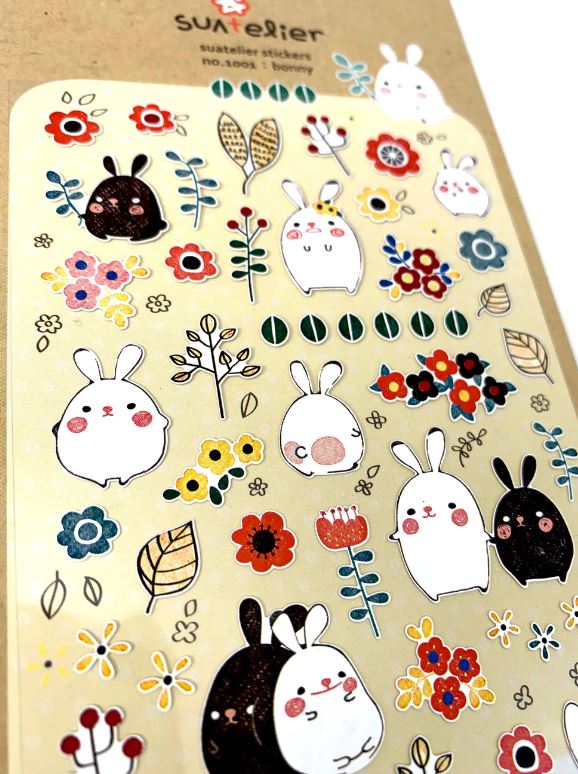 Stickers Bonny Bunnies & Flowers by Homeportonline