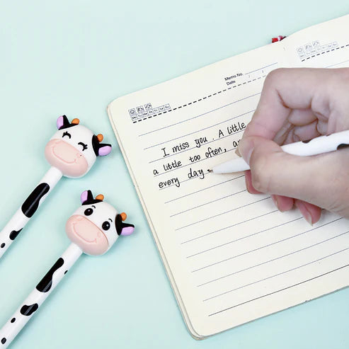 Gel Pen Cow Retractable by Homeportonline
