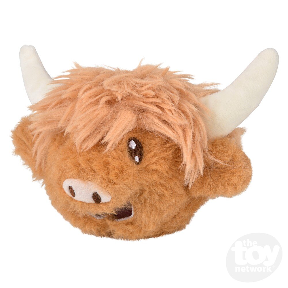 Squeezy Bead Plush Highland Cow 3" by Homeportonline