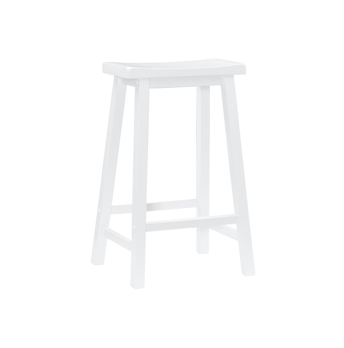 Beamon Bar Stool White 29" by Homeportonline
