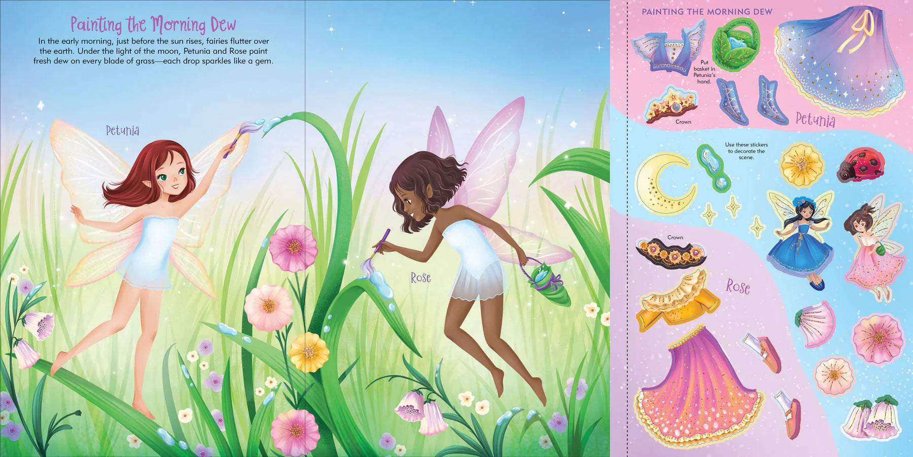 Sticker Doll Dress Up Book Fairies by Homeportonline