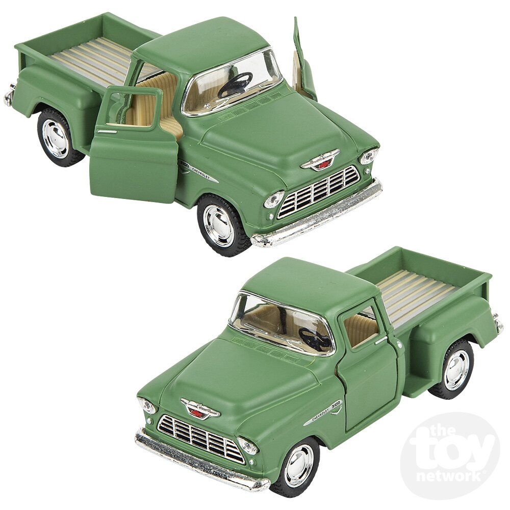 Diecast Pullback Truck Chevy 1955 Stepside 5" by Homeportonline