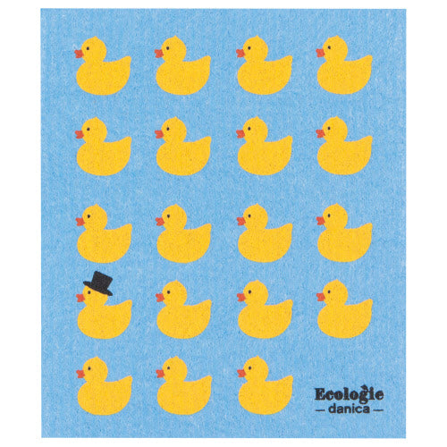 Rubber Duckies Swedish Sponge Cloth by Homeportonline