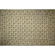 Tapestry Twin Size Veggie Natural Block Green by Homeportonline