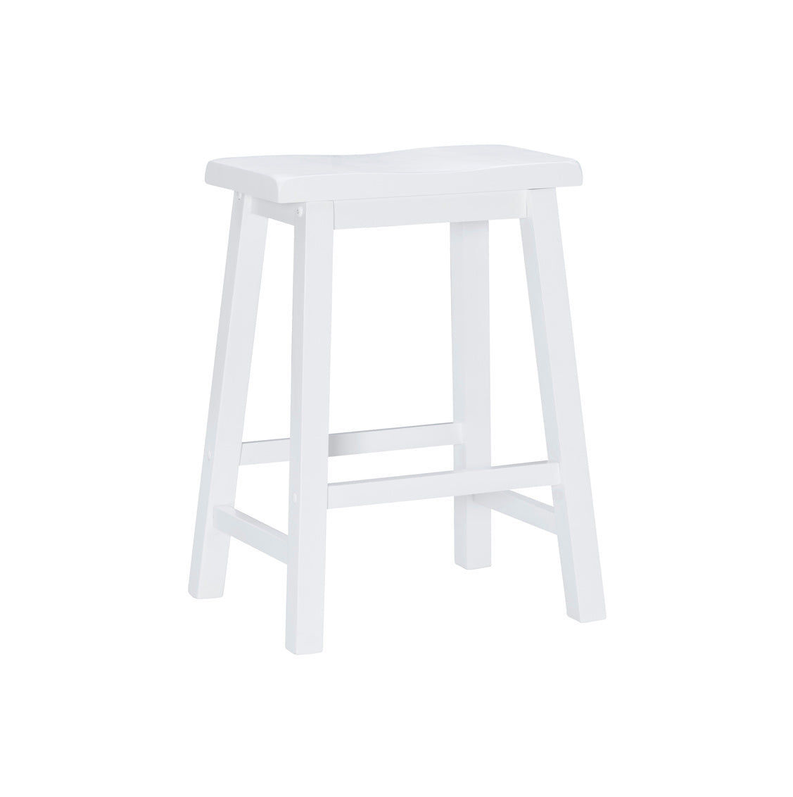 Beamon Counter Stool White 24" by Homeportonline
