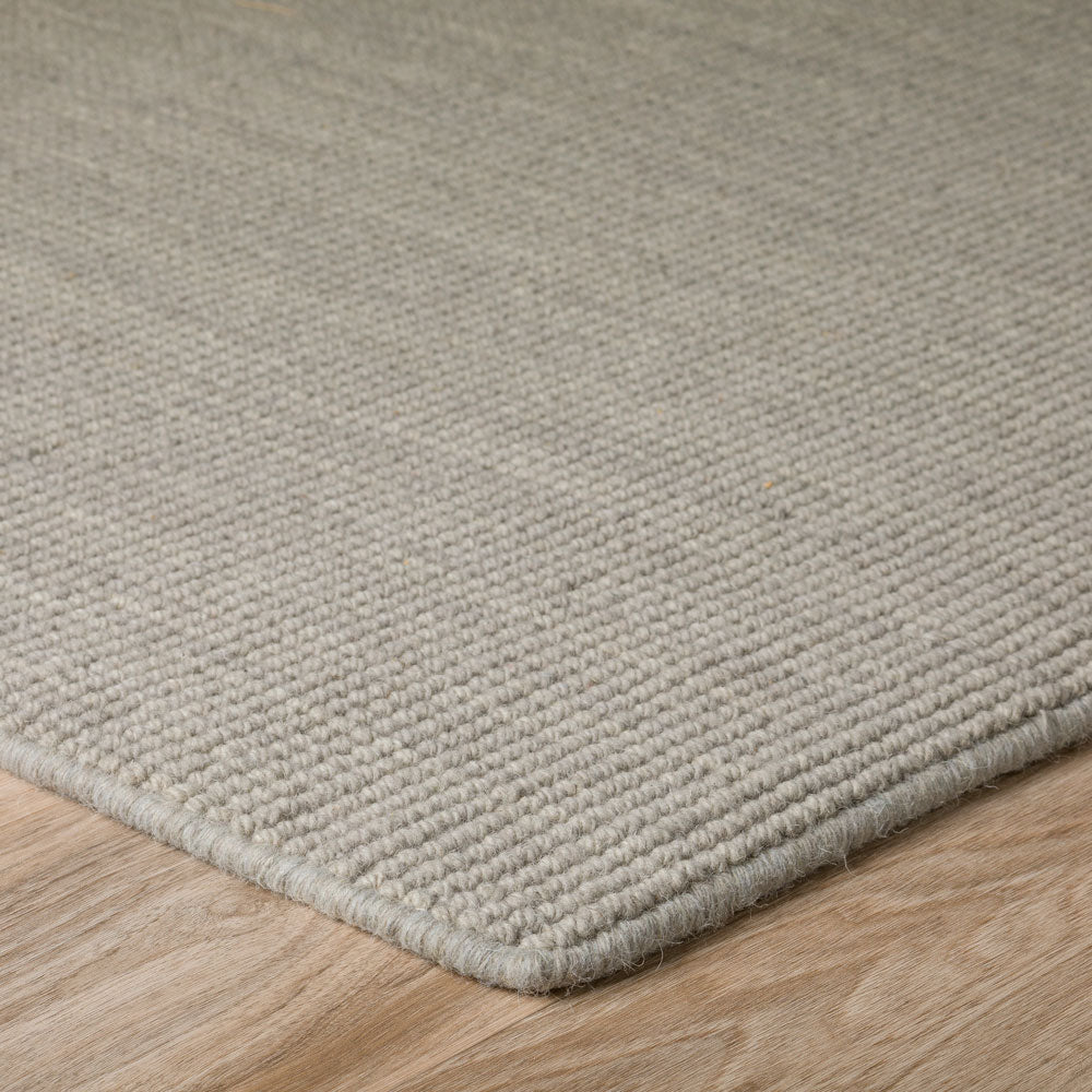 Monaco Popcorn Wool Rug Silver 5' X 7'6" by Homeportonline