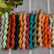 Spiral Marcrame Wristlet Keychain