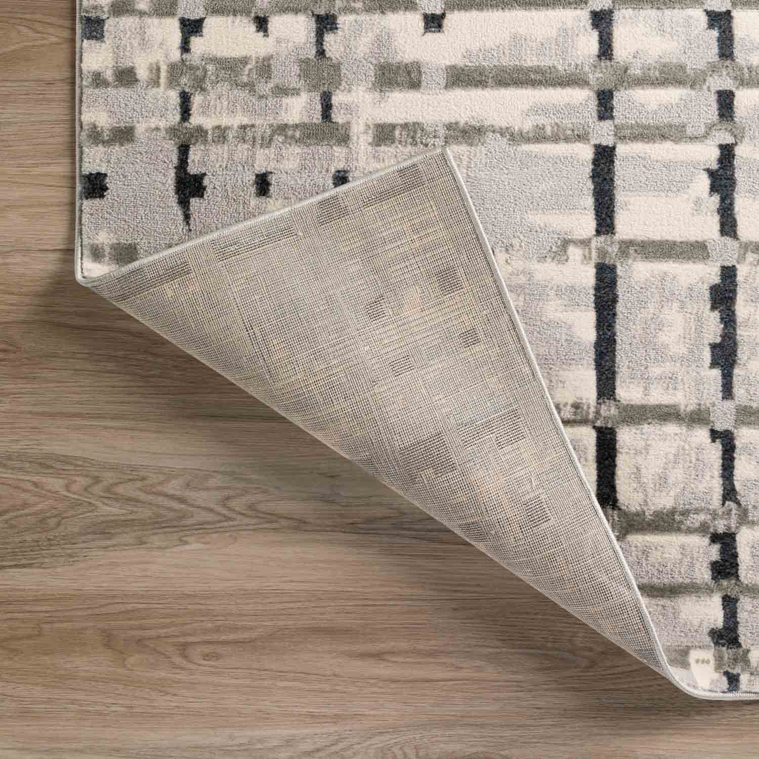 Karma Rug Grey 5'1"X7'5" by Homeportonline