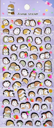 Stickers Puffy Hedgehog by Homeportonline