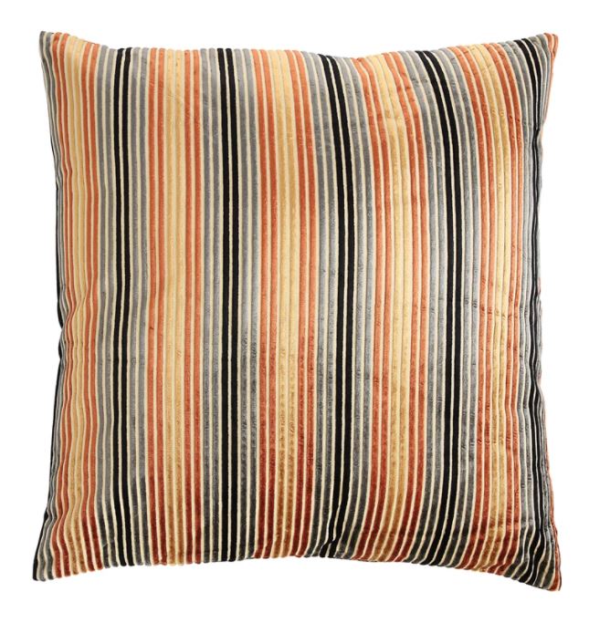 Pillow Velvet with Stripes 24" Square by Homeportonline