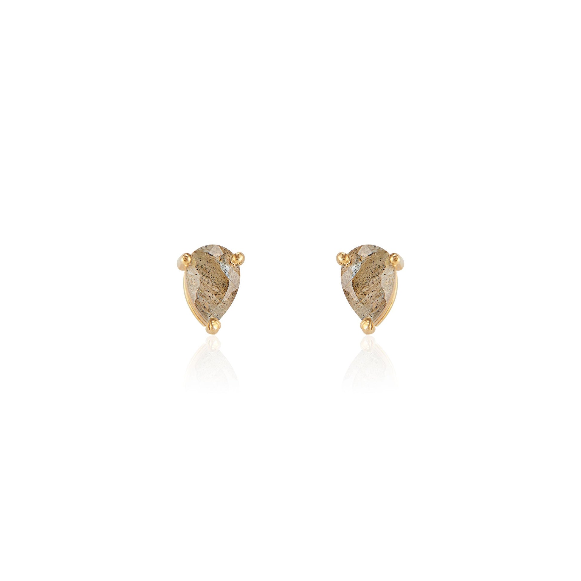 Deco Mini Studs | Labradorite by elliparr