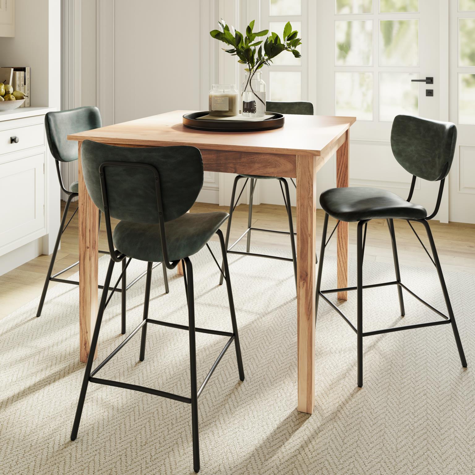 Colby Counter Table Square Natural by Homeportonline