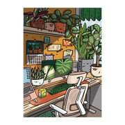 Tropical Gaming Desk Art Print