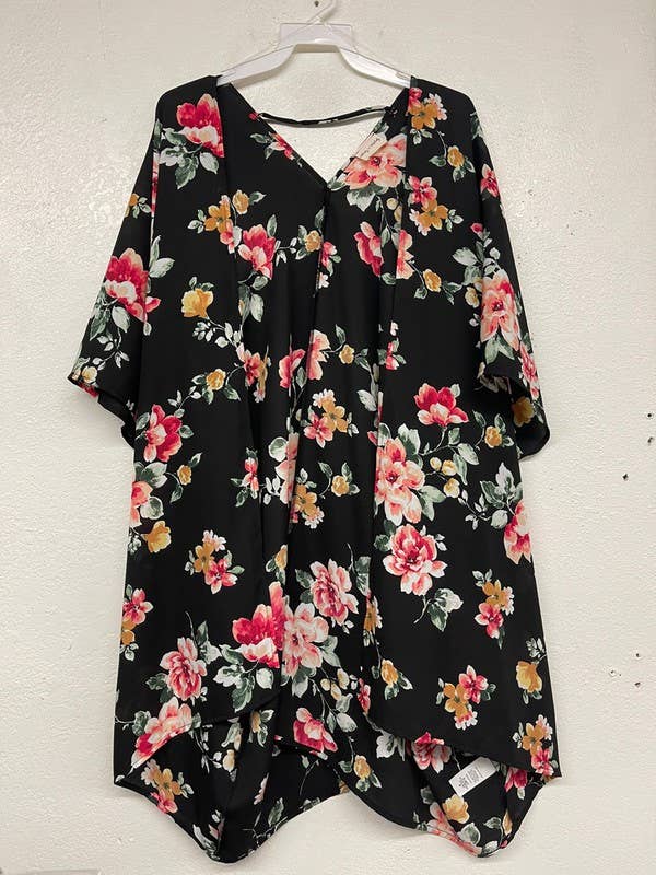 Relax in My Garden Cardigan: BLACK by SidePony Boutique