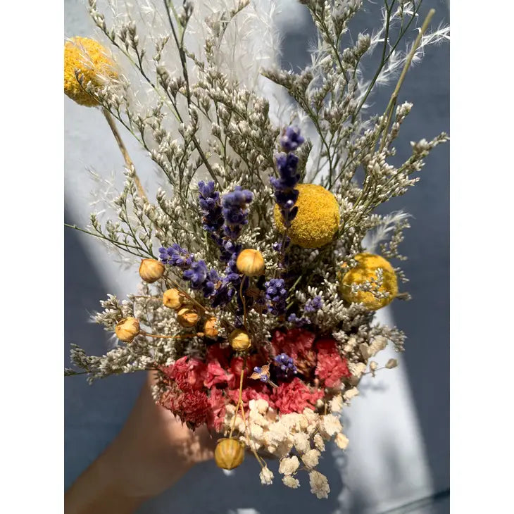 Dried Flowers Burlap Bouquet