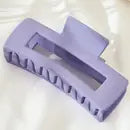 Solid Color Rectangle Shaped Hair Claw