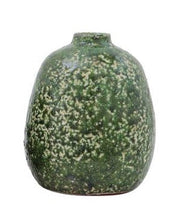 Vase Terracotta Round Speckled Green 6" High Large by Homeportonline
