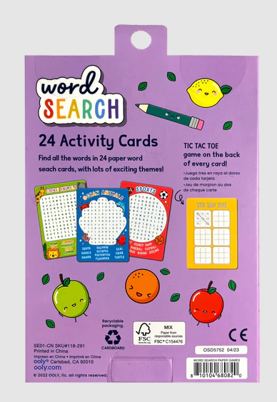 Activity Card Kit Word Search by Homeportonline