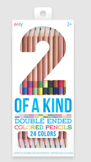 Colored Pencils Two of a Kind Set of 12 - 24 Colors by Homeportonline