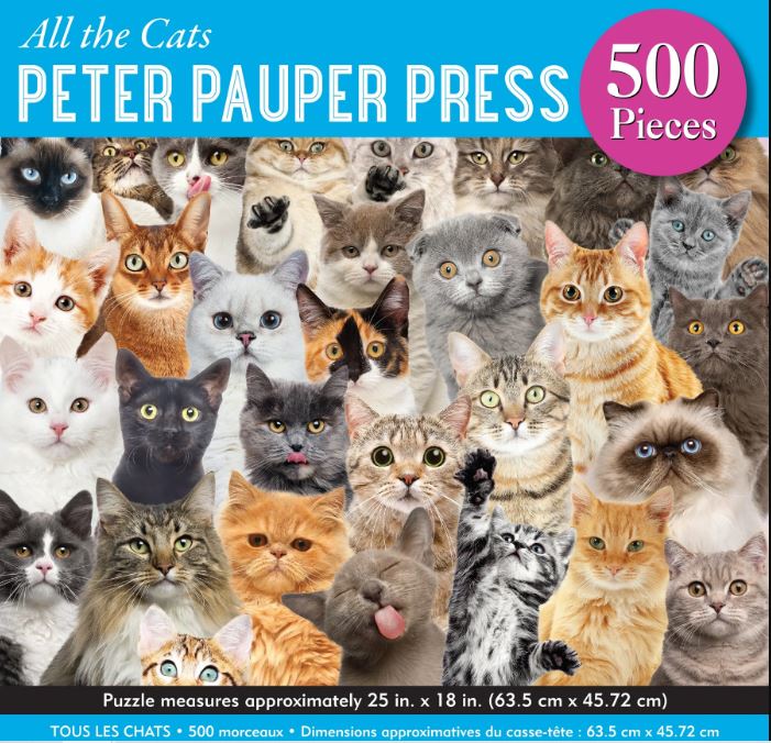Puzzle 500 Piece All The Cats by Homeportonline