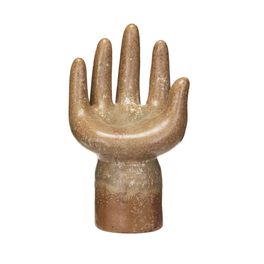 Decor Stoneware Hand Reactive Glaze Brown by Homeportonline