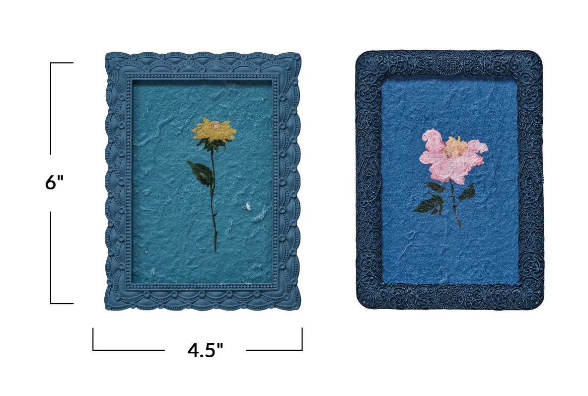 Frame Embossed Pewter 2 Styles Holds 3.5" x 5" Photo (Sold Individually) by Homeportonline