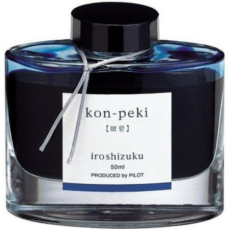 Pilot Iroshizuku Bottled Fountain Pen Ink  Kon-Peki  Azure  Deep Cerulean Blue  50ml (69212)