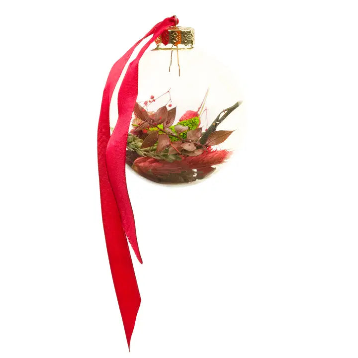 Christmas Ornament with Dried Flowers