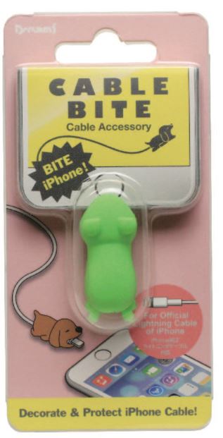 Cable Bite iPhone Frog by Homeportonline