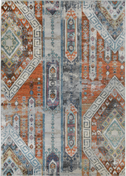 Barcelona Mayan Rust 5'3" X 7'3" by Homeportonline