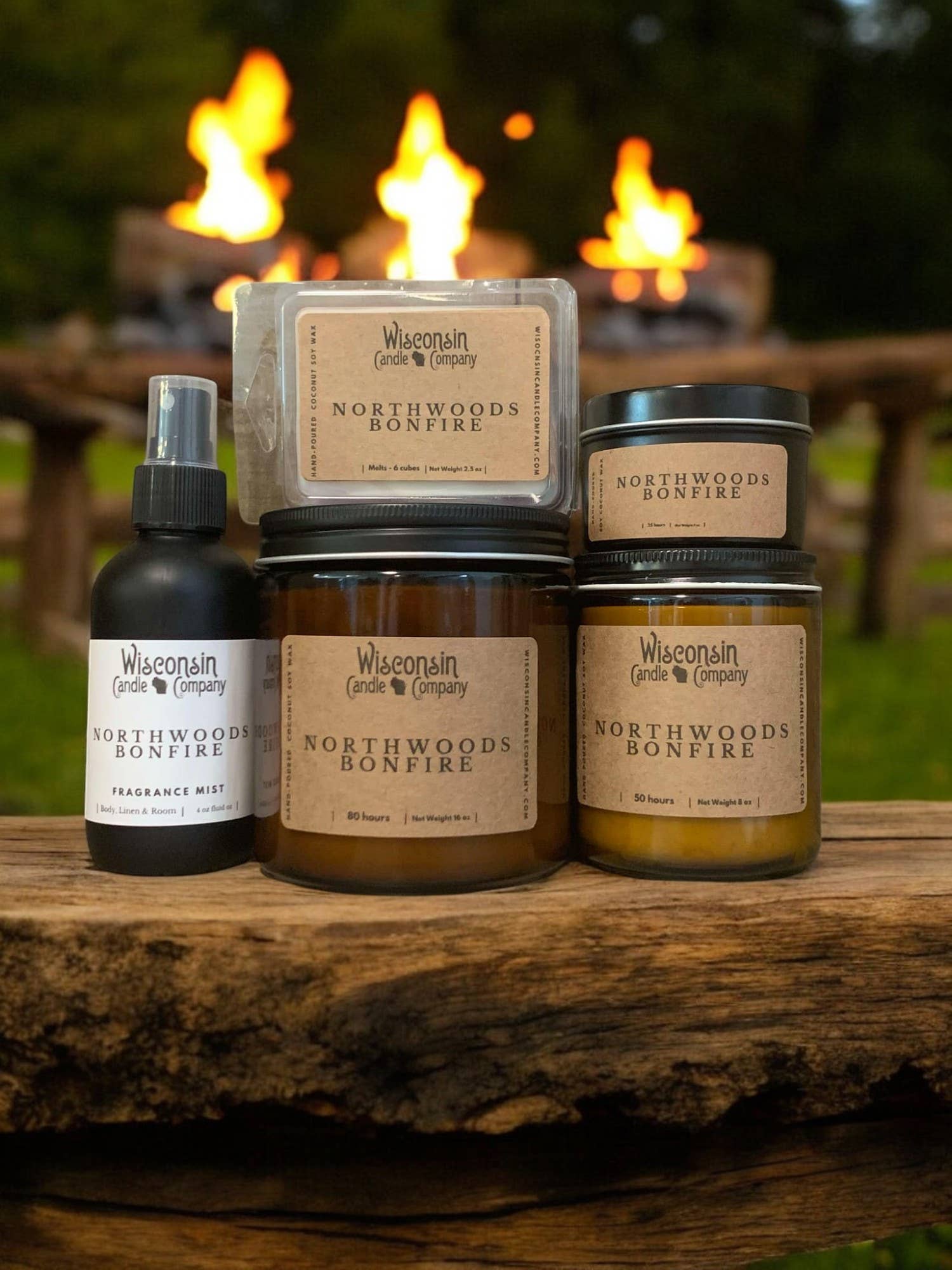 Wisconsin Candle Company - Northwoods Bonfire: 8 oz Jar by SidePony Boutique