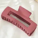 Solid Color Rectangle Shaped Hair Claw