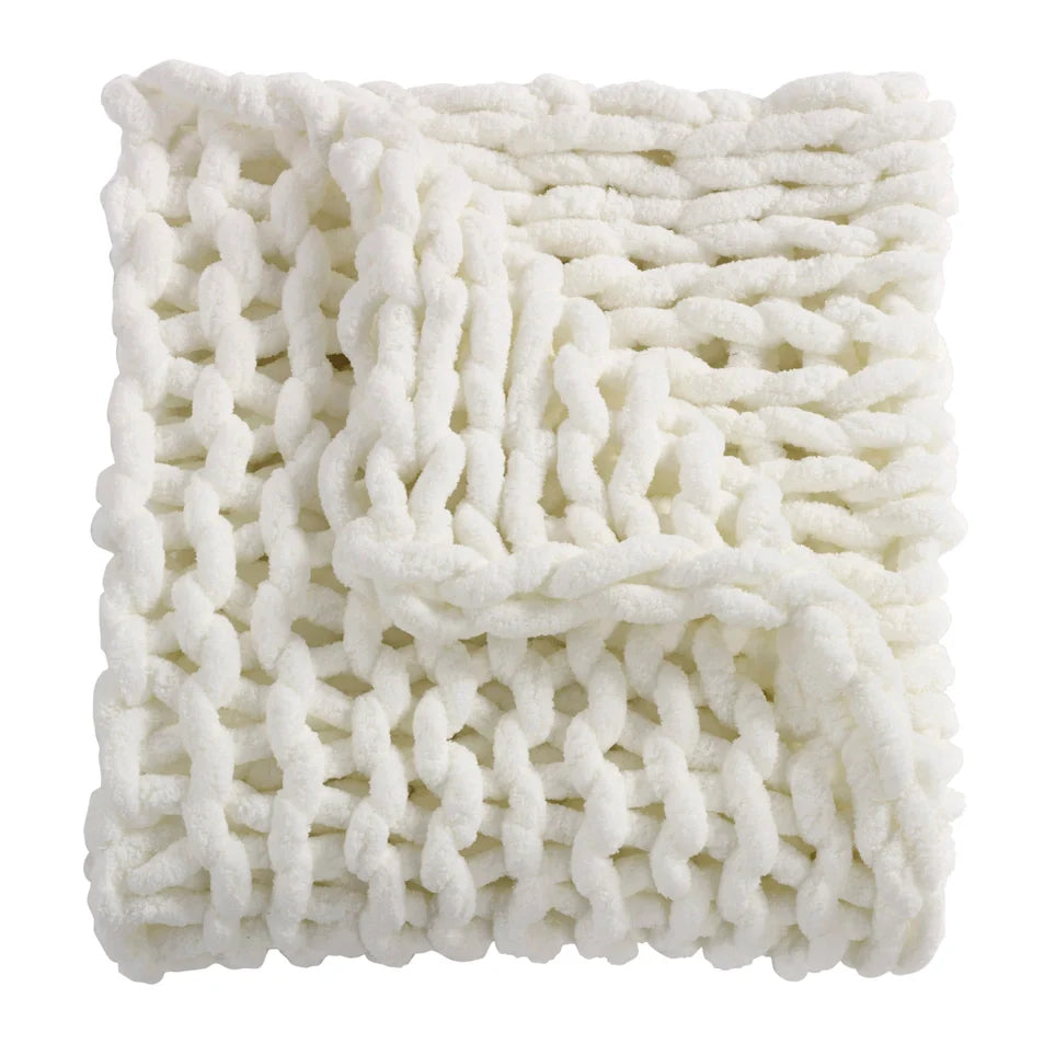Chenille Chunky Knit Blankets