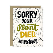 Plant Murderer Card by Wild Lark