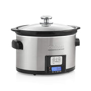 Electric Slow Cooker 3.5qt Programmable--on/off keep warm simmer low and hi settings by Homeportonline
