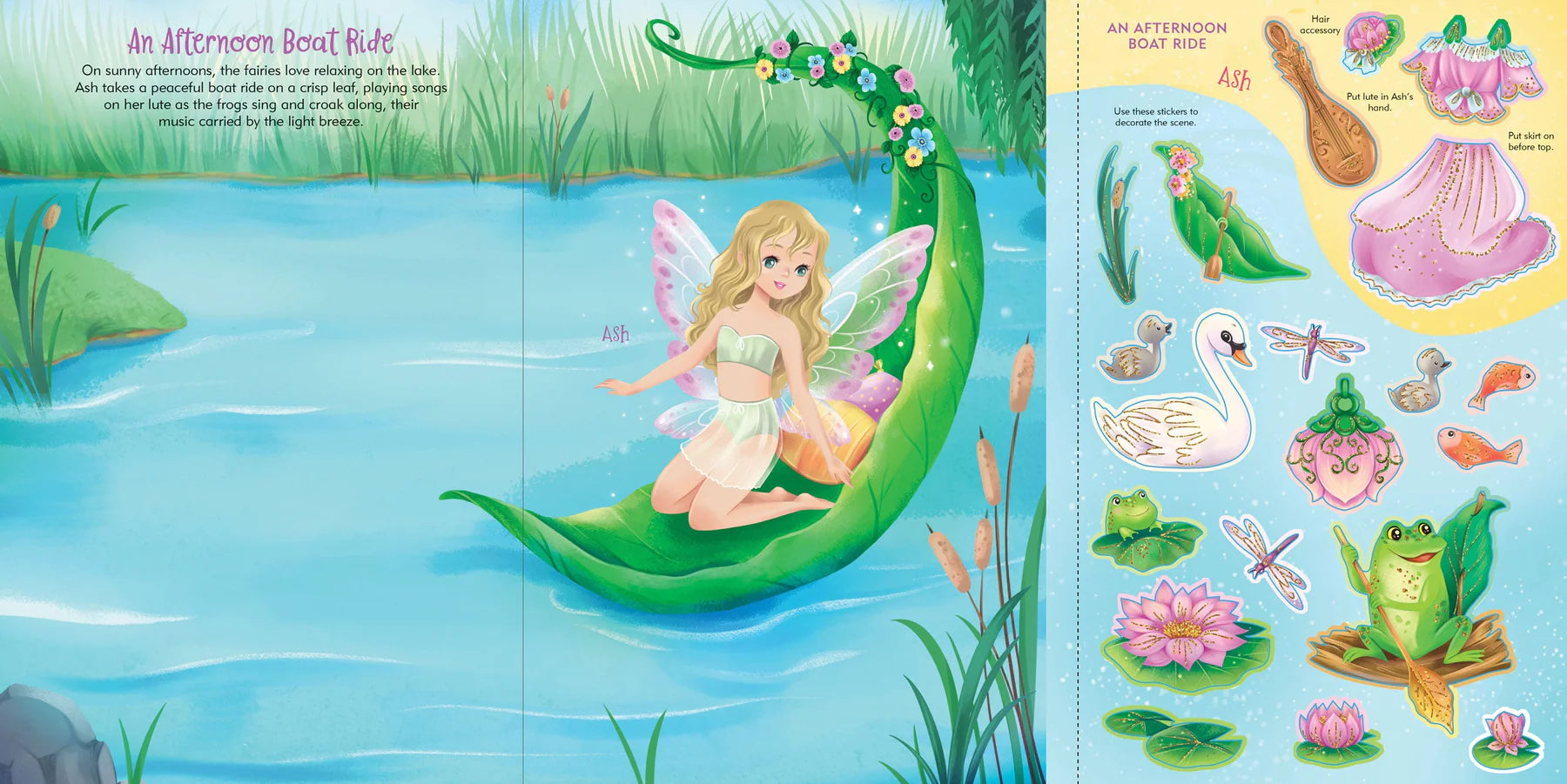 Sticker Doll Dress Up Book Fairies by Homeportonline