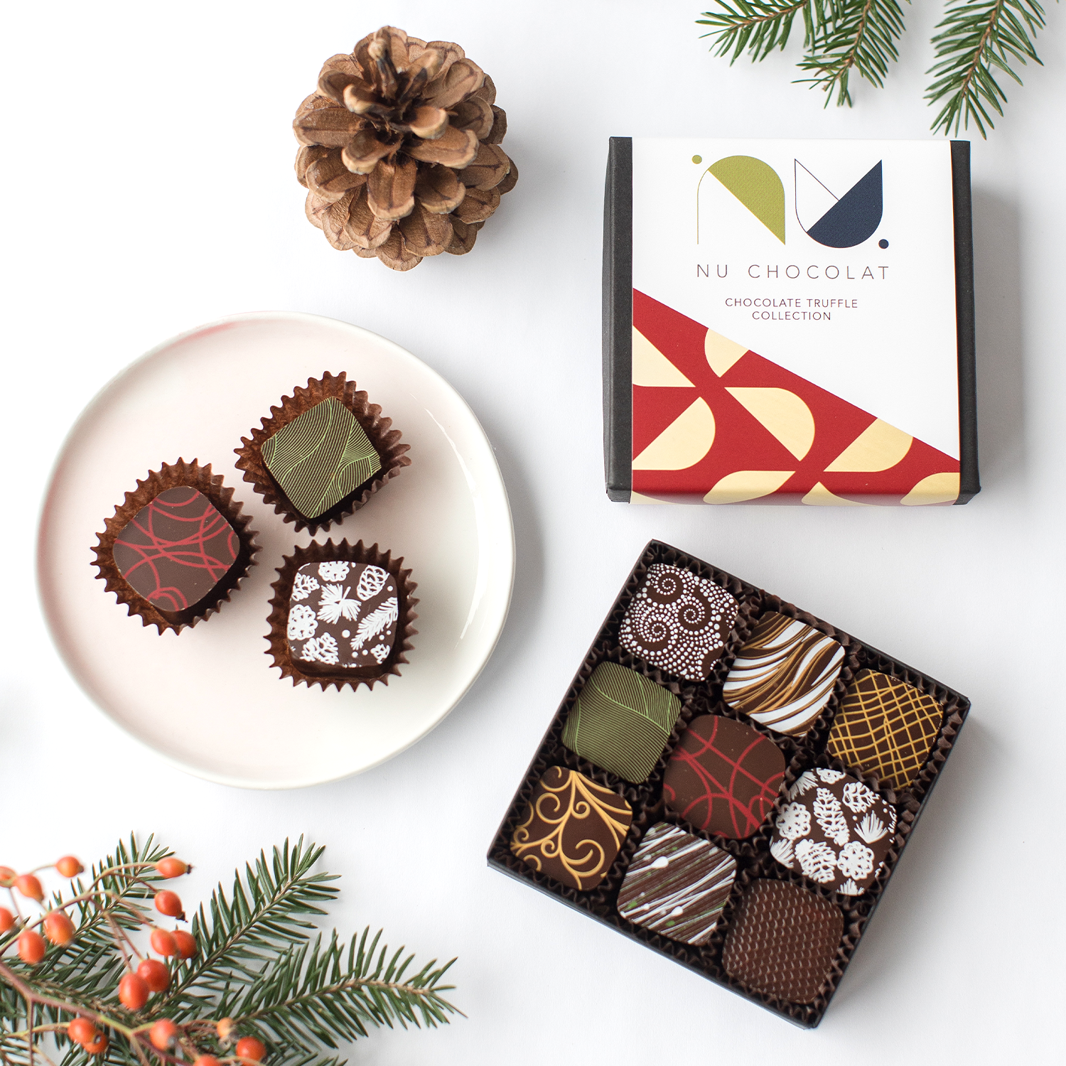 Signature Chocolate Truffle Assortments by NU Chocolat