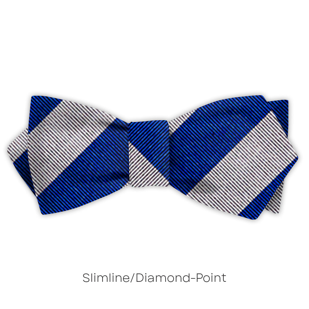 Academy Blue and Silver - bow ties