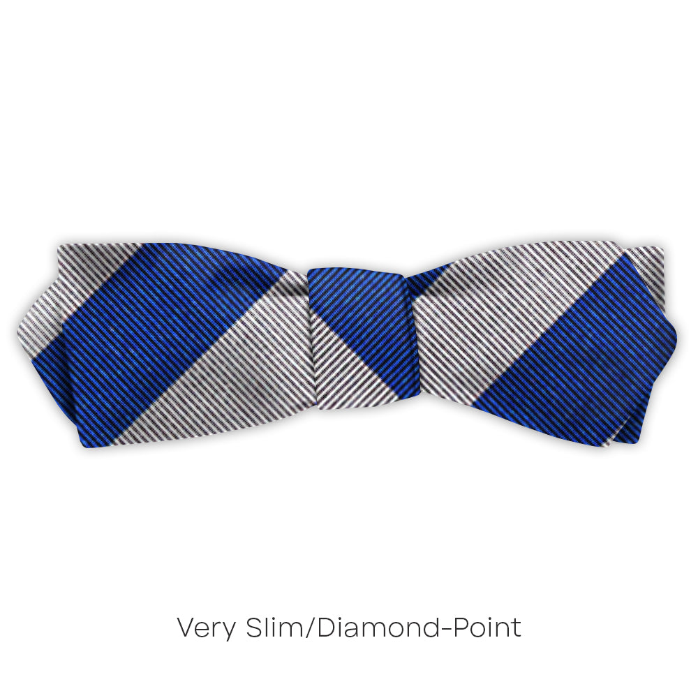 Academy Blue and Silver - bow ties