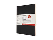 Moleskine Subject Cahier Journal, XXL, Black, Cranberry Red (8.5 x 11)