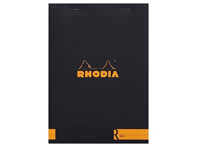 Rhodia Staplebound Notepad Black Lined; A5 Size (6x8.25 in); Lot Of 2