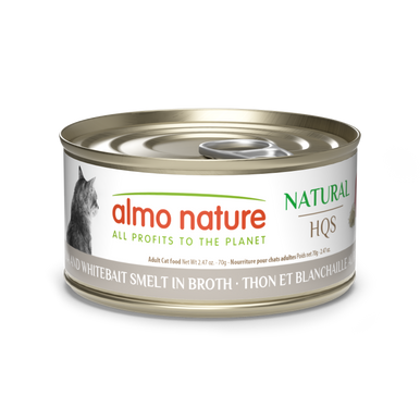 Almo Nature HQS Natural Tuna with White Bait 2.47oz