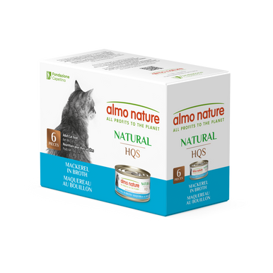 Almo Nature HQS Natural Mackerel Multipack 6pk of 2.47oz cans