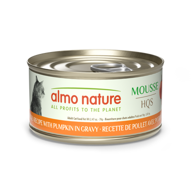 Almo Nature Natural Mousse Chicken Recipe with Pumpkin in gravy  2.47oz